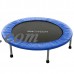 38"Folding  Trampoline  Mini Rebounder Forth-Folded Fitness Exercise with Safety Pad   